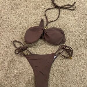 Brown Bikini Set